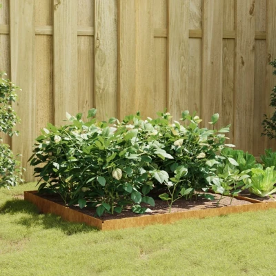 Afbeelding van Plantenbak verhoogd 100x100x18,5 cm cortenstaal