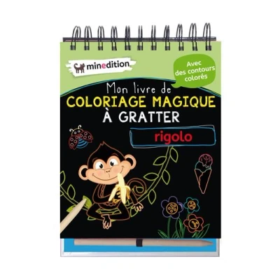 Image de Mon livre de coloriage magique à gratter rigolo