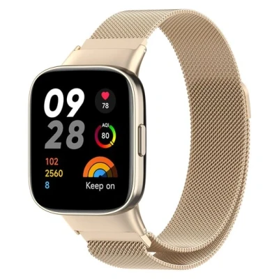 Afbeelding van Milanese bandje Vintage goud Xiaomi Redmi Watch 3