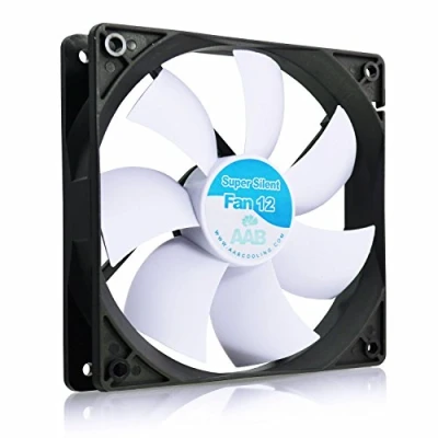 Afbeelding van AABCOOLING Super Silent Fan 12 120 mm, ventilator voor pc behuizing, stil en efficiënt, met 4 anti vibratiepads, V, ventilatie, cm, PC, 13,9 dB (A), 64,5 m3/h