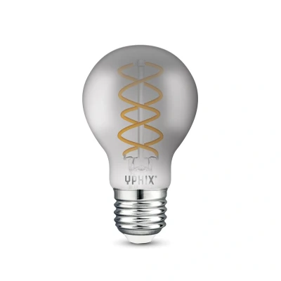 Afbeelding van Yphix E27 Led Filament Lamp Atlas A60 Smokey 4,9w 1800k Dimbaar LEDdirect.nl