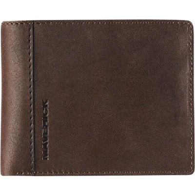 Afbeelding van Leather billfold RFID Maverick Brown