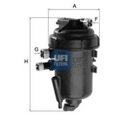 Afbeelding van UFI 55.178.00 Brandstoffilter Filter insert 10 FIAT: Doblo I Cargo, Estate