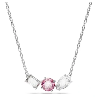 Afbeelding van Swarovski dames Mesmera ketting met kristal in de kleur Zilver, maat: US 7 = 17,3 mm