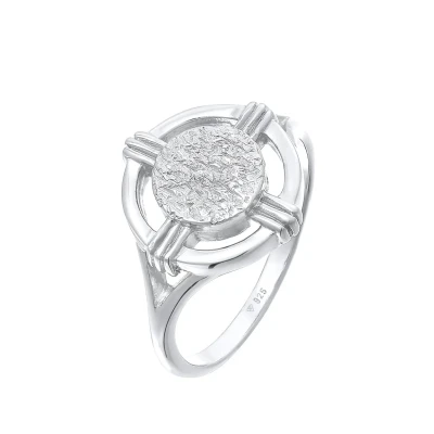 Afbeelding van Elli Organic LOOK Ring, Dames, Maat: 54, Silber