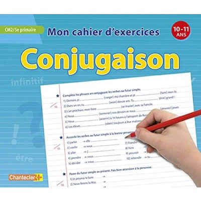 Afbeelding van Mon cahier d&#039;exercices conjugaison (10 11 a.) CM2 5e primaire