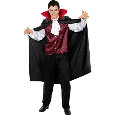 Afbeelding van FUNIDELIA Graaf Dracula Kostuum voor mannen Maat: L Zwart