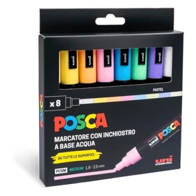 Afbeelding van Uni Posca 8 stuks