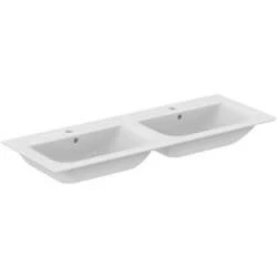 Afbeelding van Ideal Standard Connect Air dubbele wastafel (124 x 46 cm) wit 2x 1