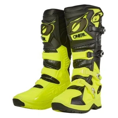 Afbeelding van O&#039;NEAL Motorcross laarzen Enduro Moto hoogwaardige microvezel thermische bescherming RMX PRO Boot V.24 Volwassene Zwart Neon Geel, zwart., 43 EU