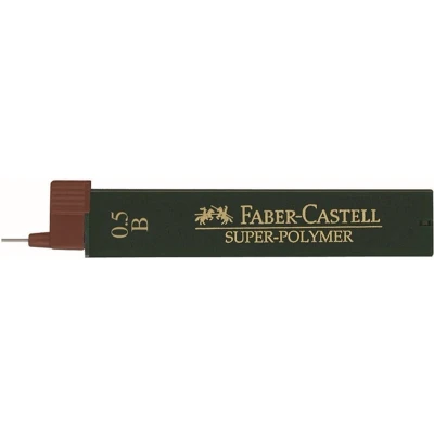 Afbeelding van Faber Castell potloodstiftjes Super Polymer 0,5mm B 12 stuks FC 120501