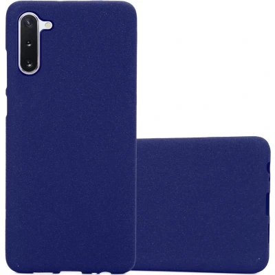 Afbeelding van Cadorabo Hoesje geschikt voor Samsung Galaxy NOTE 10 in FROST DONKER BLAUW Beschermhoes gemaakt van flexibel TPU silicone Case Cover