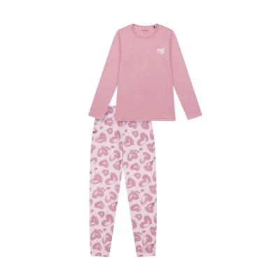 Afbeelding van Schiesser SET Pyjama, Dames, Maat: 140, Rosenholz