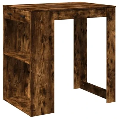 Afbeelding van vidaXL Bartafel 102x70x103,5 cm bewerkt hout gerookt eikenkleurig