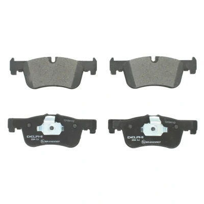 Afbeelding van DELPHI LP2284 Remblokkenset Geschikt voor slijtage waarschuwingscontact Met anti kreukplaat Zonder toebehoren BMW: 2 Coupe, 1 Hatchback, Convertible