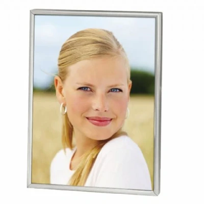 Afbeelding van ZEP 120S06 4R, Enkele fotolijst, Metaal, Fluweel, Zilver, Tafel, 10 x 15 cm, Rechthoekig