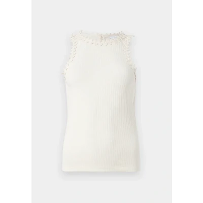 Afbeelding van VILA Vibabia LEAF O NECK Top, Dames, Maat: Small, Birch