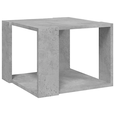 Afbeelding van vidaXL Salontafel, betongrijs, 40 x 30 cm, bewerkt hout