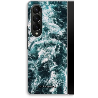 Afbeelding van Case Company® hoesje geschikt voor Samsung Galaxy Z Fold4 Zee golf Soft Cover Telefoonhoesje Bescherming aan alle Kanten en Schermrand