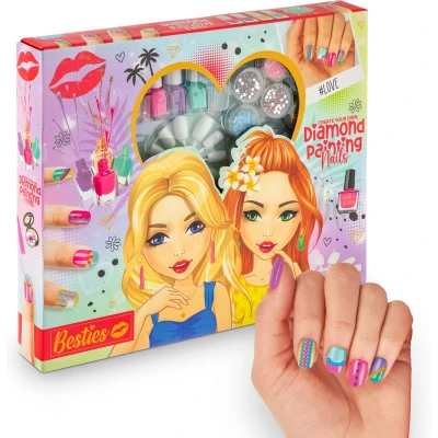 Afbeelding van Grafix Besties Diamond Painting Nagelset 30x25cm