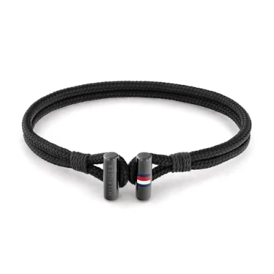 Afbeelding van Tommy Hilfiger Sieraden Heren Nylon Armband 2790336, Eén maat, Roestvrij staal, Geen edelsteen