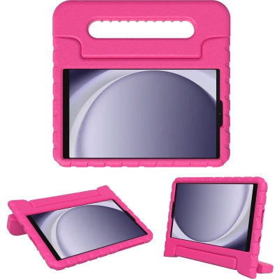 Afbeelding van iMoshion Tablet Hoes Kinderen Geschikt voor Samsung Galaxy Tab A9 8.7 inch Kidsproof Backcover met handvat Roze