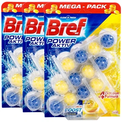 Afbeelding van Bref WC Power Active Lemon 3x50gr Blokjes