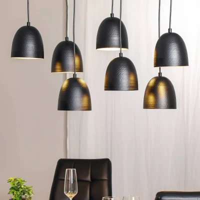 Afbeelding van Tattoo 6181 hanglamp, zwart, metaal, 7 lamps