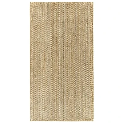 Afbeelding van HAMID Jute tapijt, Granada 100% natuurlijke jutevezel, zacht en zeer duurzaam, handgeweven, woonkamer, eetkamer, slaapkamer, hal (150 x 80 cm)
