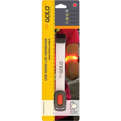 Afbeelding van Gato Reflecterende armband Unisex rood/zwart
