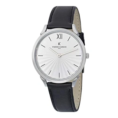 Afbeelding van Pierre Cardin Pigalle plissée CPI.2000 Horloge Leer Zwart Ø 40 mm