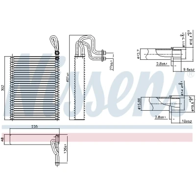 Afbeelding van NISSENS 92351 Airco Verdamper BMW: X6