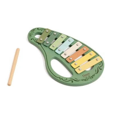 Afbeelding van Classic World Houten Vintage Xylofoon Groen 2dlg.