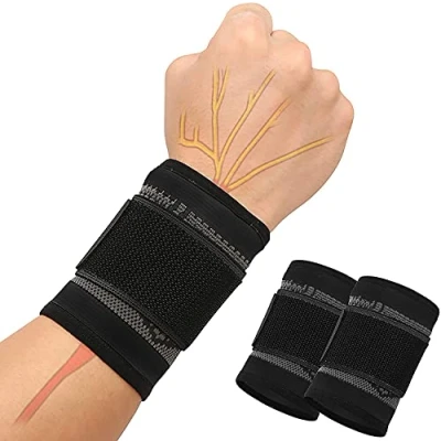 Afbeelding van SUPRBIRD Polssteun, polsbrace, elastische ideaal voor verstuikingen, herhaald microtrauma, tendinitis en sportblessures, rechter of linkerhand