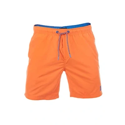 Afbeelding van riverso RIVDavid zwembroek voor heren, korte broek, zomer, sportshorts, tunneltrekkoord, 100% polyester, zwart, blauw, rood, groen, Oranje, S, M, L, XL, XXL, 3XL, 4XL, 5XL, Shiny M