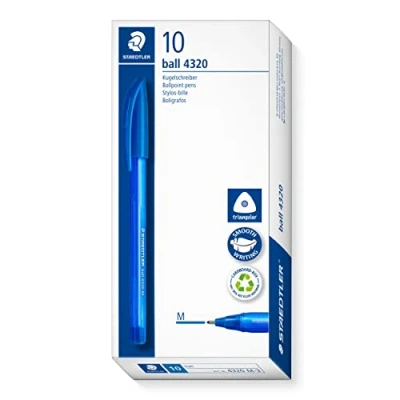 Afbeelding van STAEDTLER 4320 M 3 regenboogbalpen, blauw, 10 stuks