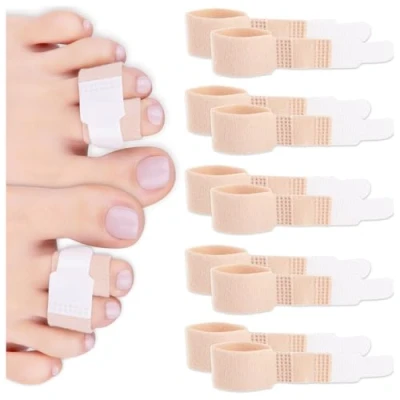 Afbeelding van HALUTO 10 stuks teencorrectiepleisters voor hamer, extensors, tenen, vingers, eelt, hamertenen, hallux