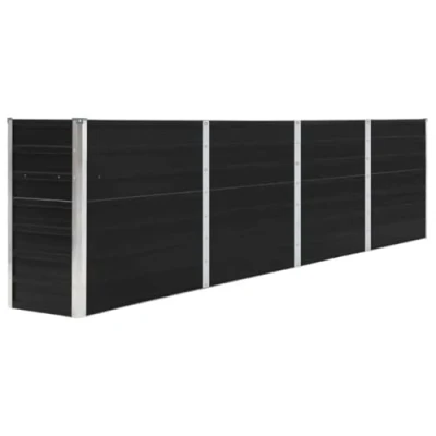 Afbeelding van vidaXL Bloembak, 320 x 40 77 cm, staal, verzinkt, antraciet