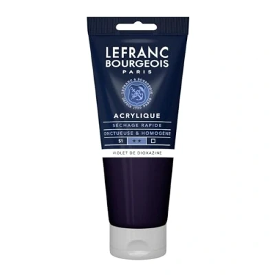 Afbeelding van Lefranc Bourgeois Acryl, fijne tube, 200 ml, dioxazine, violet