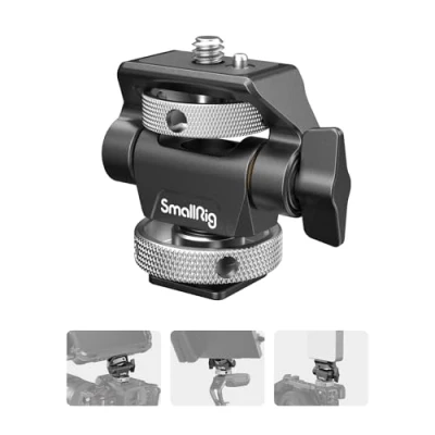 Afbeelding van SmallRig Draai en kantelbare monitorbeugel met NAVO klembevestiging (Accessoires voor de monitor), Video accessoires, Zwart
