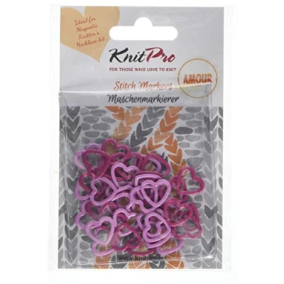Afbeelding van KnitPro Stekenmarkeerders metaal amour 1x50 stuks