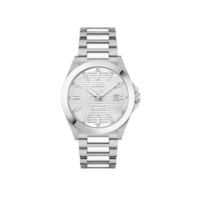 Afbeelding van BOSS Strike Horloge silvercoloured, Heren, Maat: One Size, Silver coloured