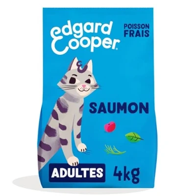Afbeelding van 2x4kg Adult Zalm Graanvrij Edgard &amp; Cooper Kattenvoer