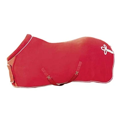 Afbeelding van HKM Fleecedeken Met Kraag Rood 135/185