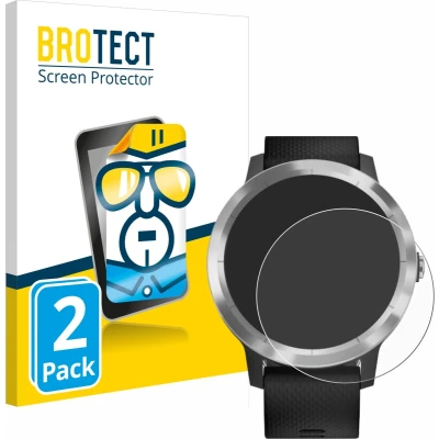 Afbeelding van BROTECT Screenprotector voor Garmin Vivoactive 3 / Forerunner 45 Approach S40 Folie Beschermfolie transparant (2 Stuks)