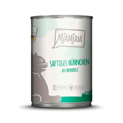 Afbeelding van 6x400g MjAMjAM Sappige kip op broccoli nat kattenvoer