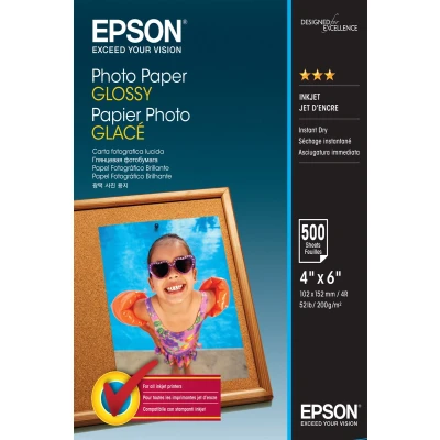 Afbeelding van Epson Photo Paper Glossy 10x15cm 200g 500 vel
