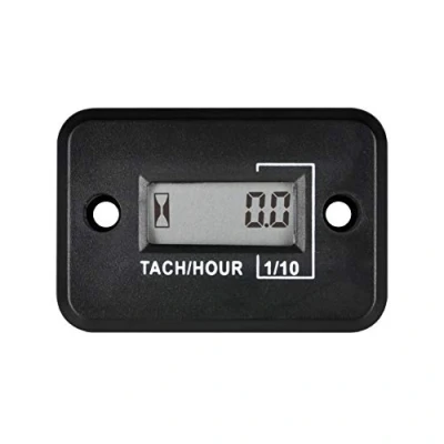 Afbeelding van Yooreal Digitale uurteller, toerenteller, waterdicht ontwerp voor kettingzaag, automotor, tractor, buitenboordmotor, tuingenerator, ATV, sneeuwblazer, dirt bike