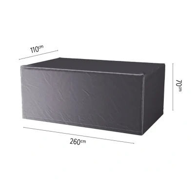 Afbeelding van Aerocover Tuintafelhoes 260 X 110 70 Antraciet Grijs Tuinmeubelhoezen