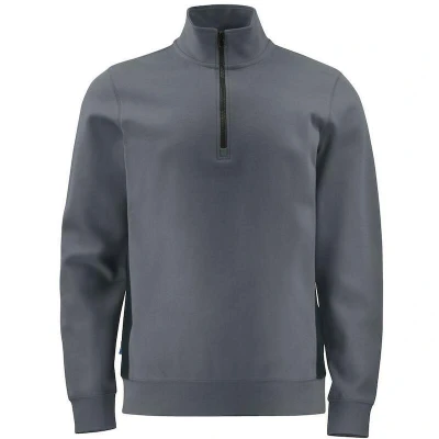 Afbeelding van ProJob 2128 SWEATER MET KORTE RITSSLUITING 642128 Grijs